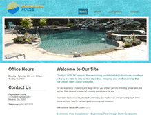 Tablet Screenshot of dependablepools.com